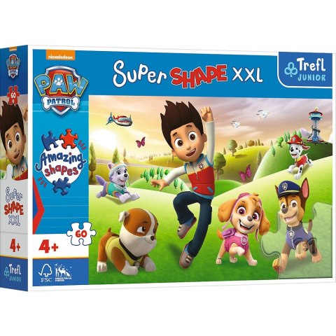 Puzzle Paw Patrol XXL Uśmiechnięte pieski 60 el. Trefl (50009)