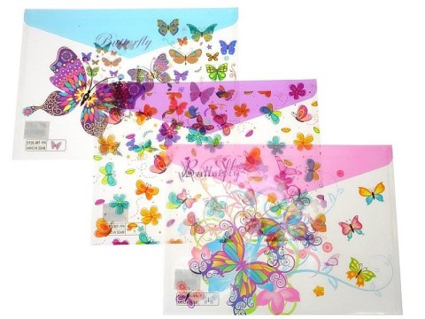 Teczka plastikowa na guzik mix A4 mix [mm:] 360x260 Adar (572812)