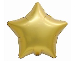 Balon foliowy Gwiazda, matowa, antyczne złoto 19cal Godan (BG-HMAZ)