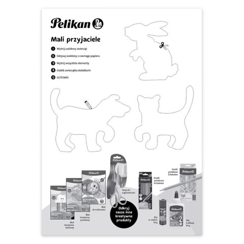 Blok rysunkowy kreatywny premium czarny A4 czarny 10k Pelikan (9589037)