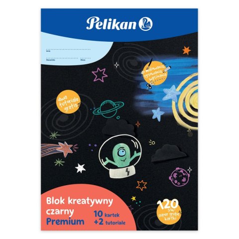 Blok rysunkowy kreatywny premium czarny A4 czarny 10k Pelikan (9589037) Blok rysunkowy kreatywny premium czarny A4 czarny 10k Pelikan (9589037)