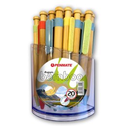 Długopis BAMBOO 20 szt w displ 5906910832548 niebieski 0,7mm Penmate (TT8902)