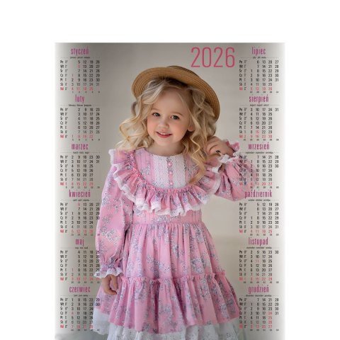 Kalendarz ścienny DZIECKO plakatowy 670mm x 988mm Telegraph (17)