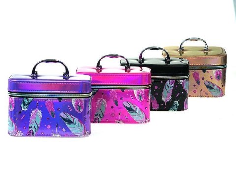 Kuferek M, walizka z lusterkiem, zapinany na zamek Adar (573499)