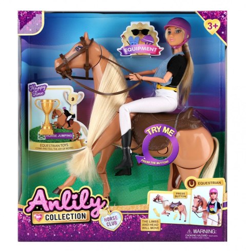 Lalka Anlily na koniu Lean (24479)