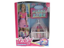 Lalka z bobaskiem w łóżeczku [mm:] 290 Adar (541801)