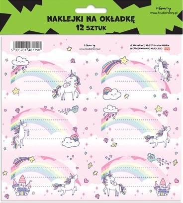 Naklejka na zeszyt 2 Unicorn Henry (5905701487790) Naklejka na zeszyt 2 Unicorn Henry (5905701487790)