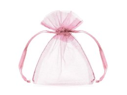 Organza Woreczki z organzy, różowy, 10cm różowa Partydeco (WRG5-081-10)