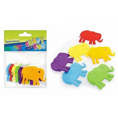 Ozdoba filcowa SŁOŃ Craft with Fun (339097) Ozdoba filcowa SŁOŃ Craft with Fun (339097)