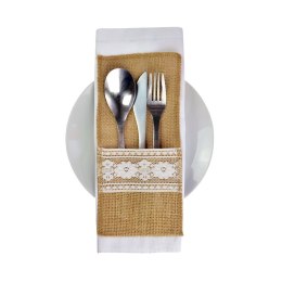 Ozdoba wielkanocna etui jutowe na sztućce Arpex (WN7348)