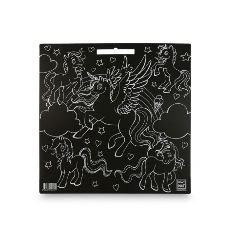 Podkład na biurko FUNNY MAT BLACK UNIVORNS sfu707 czarny polipropylen PP [mm:] 400x400 Strigo (8681379307079)