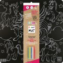 Podkład na biurko FUNNY MAT BLACK UNIVORNS sfu707 czarny polipropylen PP [mm:] 400x400 Strigo (8681379307079)