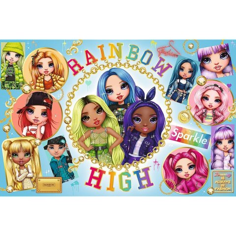 Puzzle Mga XL Kolorowe Rainbow High 160 el. Trefl (50027)