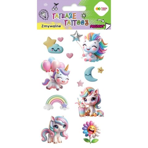 Tatuaż zmywalny UNICORNS Happy Color (HA 4261 1020-KP02) Tatuaż zmywalny UNICORNS Happy Color (HA 4261 1020-KP02)