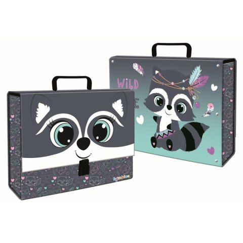 Teczka kartonowa na zatrzask RACOON A4 mix Unipap Teczka kartonowa na zatrzask RACOON A4 mix Unipap