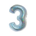 Balon foliowy Beauty&Charm Cyfra 3 holograficzna 76cm Godan (CH-BHS3)