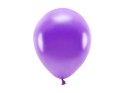 Balon gumowy Metalizowane Eco Balloons fioletowy 260mm Partydeco (ECO26M-014)