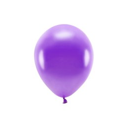 Balon gumowy Metalizowane Eco Balloons fioletowy 260mm Partydeco (ECO26M-014)