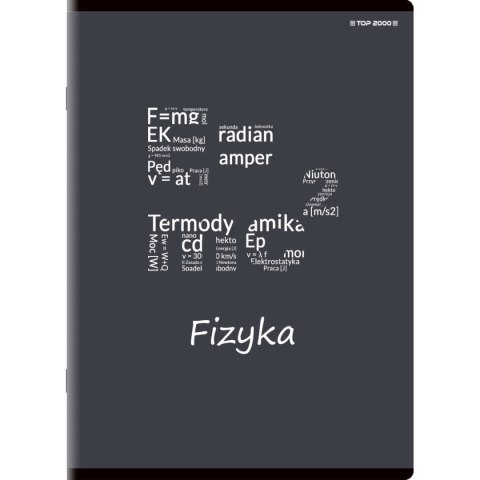 Brulion tematyczny fizyka A5 80k. 70g krata Top 2000 (400132313)