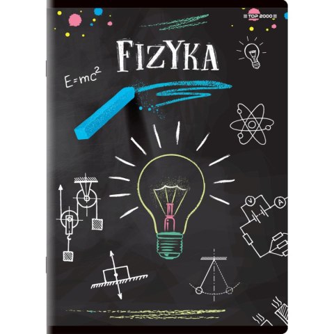 Brulion tematyczny fizyka A5 80k. 70g krata Top 2000 (400132313)