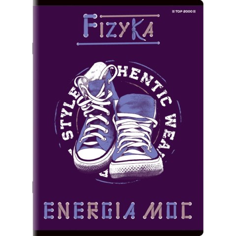 Brulion tematyczny fizyka A5 80k. 70g krata Top 2000 (400132313)