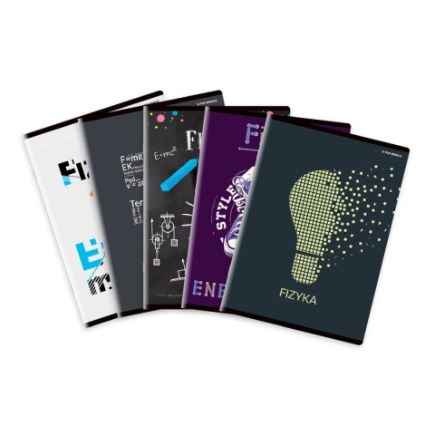 Brulion tematyczny fizyka A5 80k. 70g krata Top 2000 (400132313)