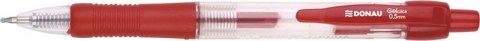 Długopis żelowy czerwony 0,5mm Donau (7344001PL-04)