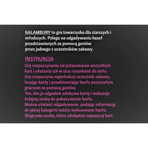 Gra karciana kalambury Abino Gra karciana kalambury Abino