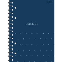 Kołozeszyt (kołonotatnik) colors niebieski A4 100k. krata Top 2000 (400169230)