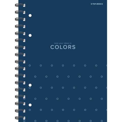 Kołozeszyt (kołonotatnik) colors niebieski A4 100k. krata Top 2000 (400169230)