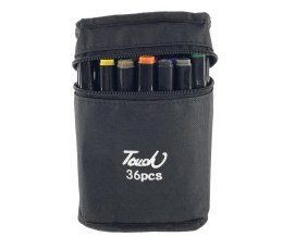 Marker specjalistyczny Zestaw Pisaków Markerów Touch 36 Szt Torba Markery Alkoholowe wkład mix okrągła/ścięta końcówka Lean (128