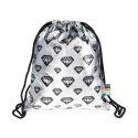 Plecak (worek) na sznurkach Stright SILVER DIAMONDS St.Right (SO-11)