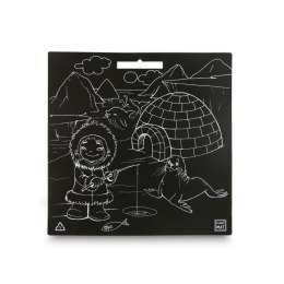 Podkład na biurko FUNNY MAT BLACK sfu1047 czarny polipropylen PP [mm:] 400x400 Strigo (8681379310475)