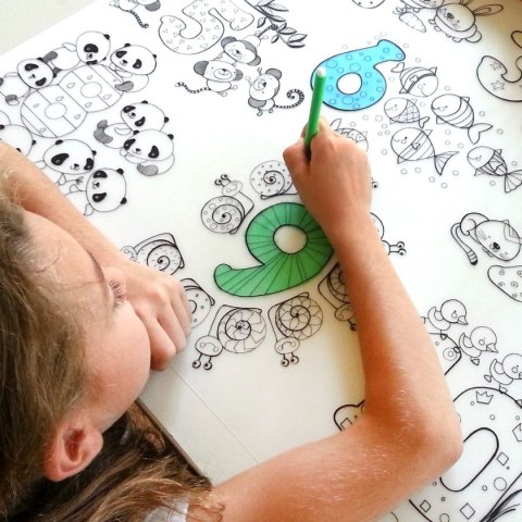 Podkład na biurko FUNNY MAT TRANSPARENT LICZBY sfu1005 polipropylen PP [mm:] 680x480 Strigo (8681379310055)