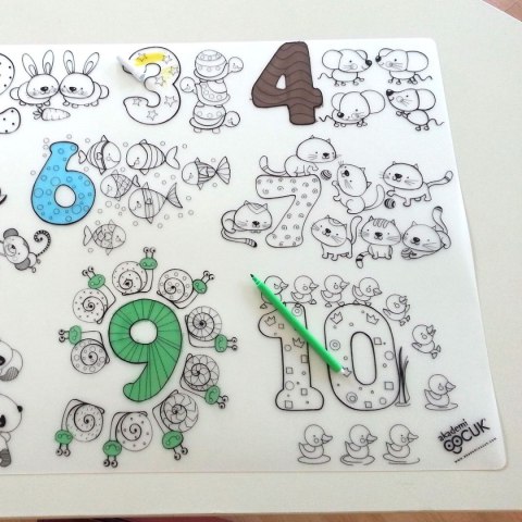 Podkład na biurko FUNNY MAT TRANSPARENT LICZBY sfu1005 polipropylen PP [mm:] 680x480 Strigo (8681379310055)