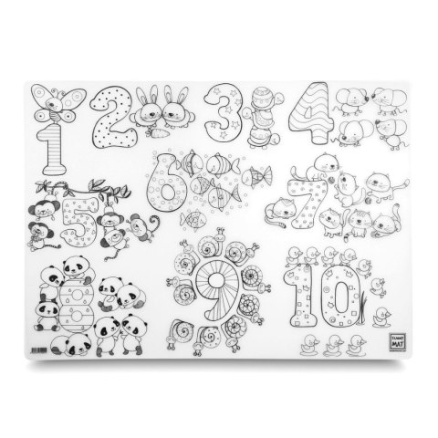 Podkład na biurko FUNNY MAT TRANSPARENT LICZBY sfu1005 polipropylen PP [mm:] 680x480 Strigo (8681379310055)
