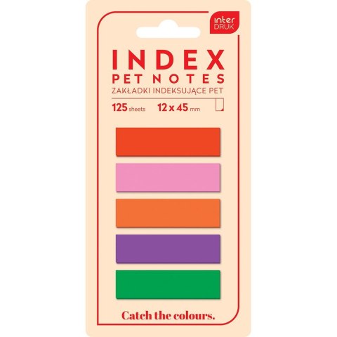 Zakładki indeksujące PET CATCH THE COLOUR 125k [mm:] 120x450 Interdruk (5902277327161)