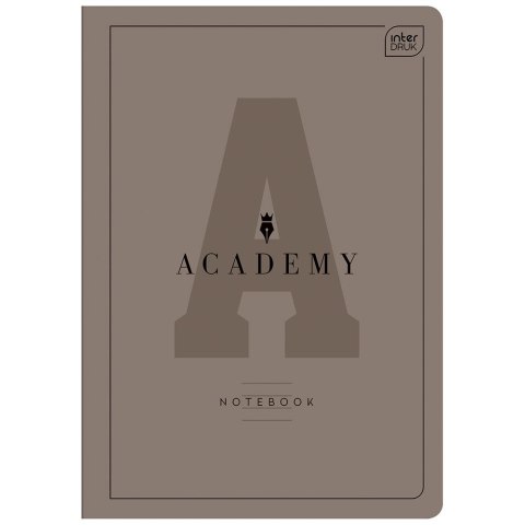 Zeszyt ACADEMY CARBON A5 60k. 70g linia Interdruk