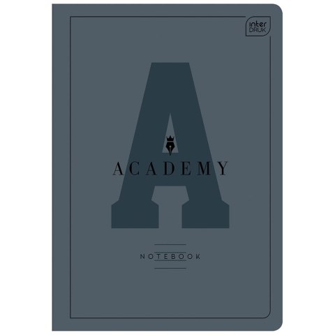 Zeszyt ACADEMY CARBON A5 60k. 70g linia Interdruk