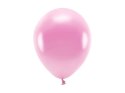 Balon gumowy Metalizowane Eco Balloons różowy 260mm Partydeco (ECO26M-081)
