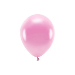 Balon gumowy Metalizowane Eco Balloons różowy 260mm Partydeco (ECO26M-081)