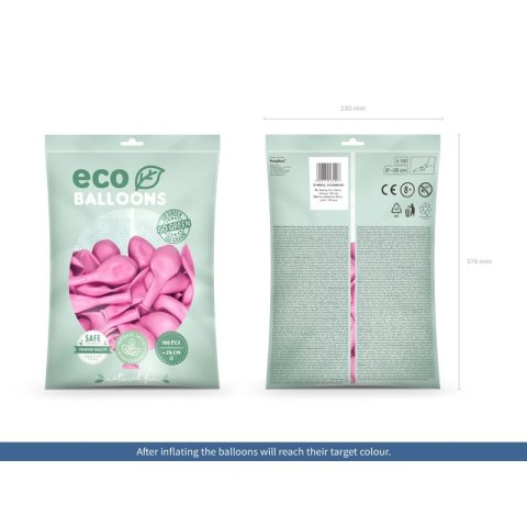 Balon gumowy Metalizowane Eco Balloons różowy 260mm Partydeco (ECO26M-081) Balon gumowy Metalizowane Eco Balloons różowy 260mm Partydeco (ECO26M-081)