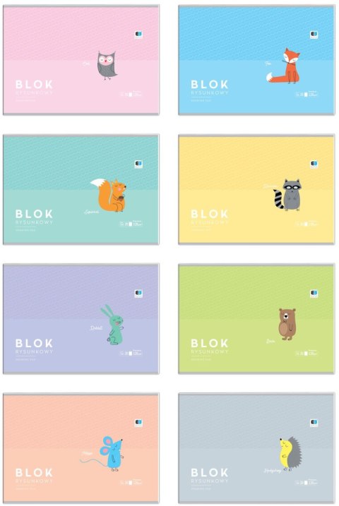 Blok rysunkowy A4 biała 120g 20k Interdruk