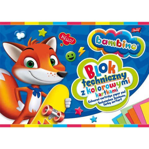 Blok techniczny Bambino A4 160g 10k [mm:] 210x297 Unipap