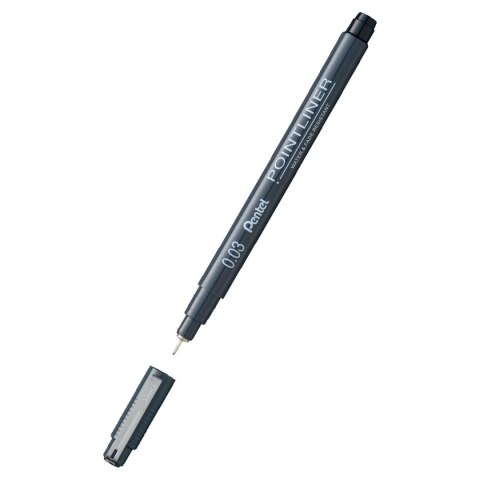 Cienkopis POINTLINER czarny wkład czarny 0,3mm 1kol. Pentel (S209-03A)