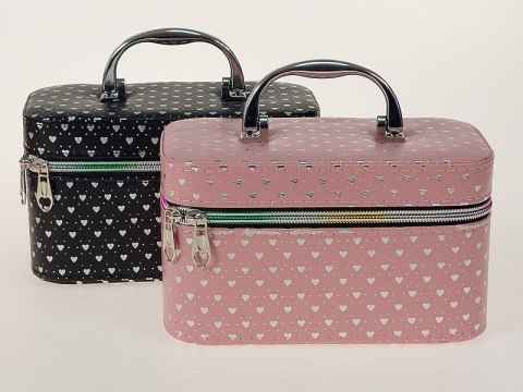 Kuferek S, walizka z lusterkiem, zapinany na zamek Adar (599611)