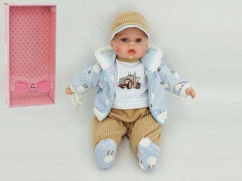 Lalka bobas ze smoczkiem, z polskim dźwiękiem, śpiewa i mówi po polsku; BOX [mm:] 450 Adar (574304)