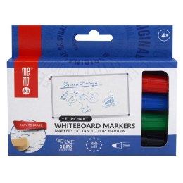 Marker permanentny 4kolory mix 3,0mm okrągła końcówka Memobe (MM350-99)