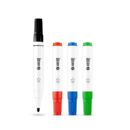 Marker permanentny 4kolory mix 3,0mm okrągła końcówka Memobe (MM350-99)