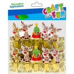 Ozdoba świąteczna BN KLAMERKI RENIFERY Craft with Fun (501907)